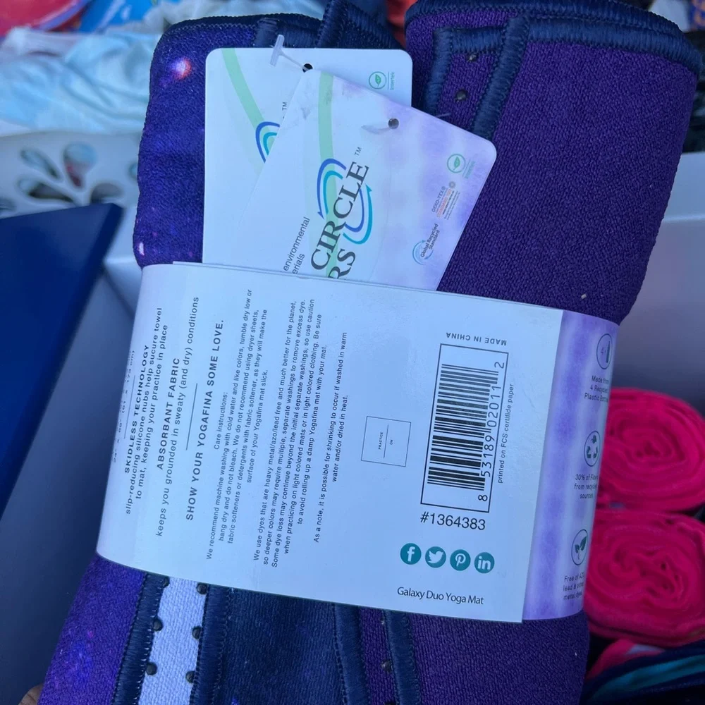 🧘‍♀️NEW-Non slip twin pack yoga mat/towel cover